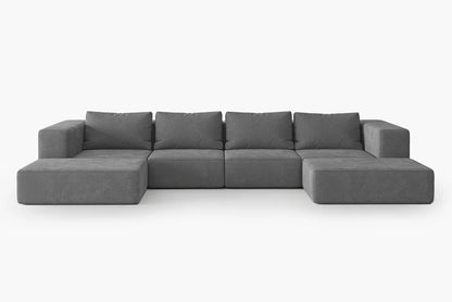 Modulares, wendbares Bodensofa mit extragroßem Schonbezug von Atlas.