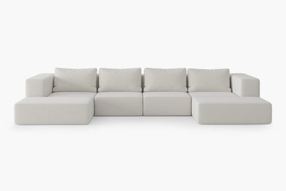 Modulares, wendbares Bodensofa mit extragroßem Schonbezug von Atlas.